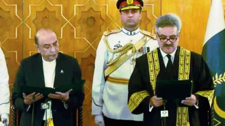 Justice Yahya Afridi Takes Oath